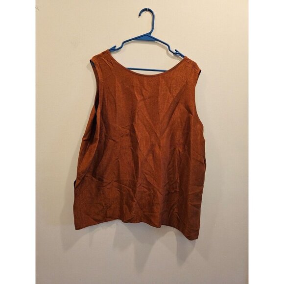 First Lady Jackie and Julian 3 Piece Set Duster, Skirt & Tank 2XL Burnt Orange - Picture 10 of 16